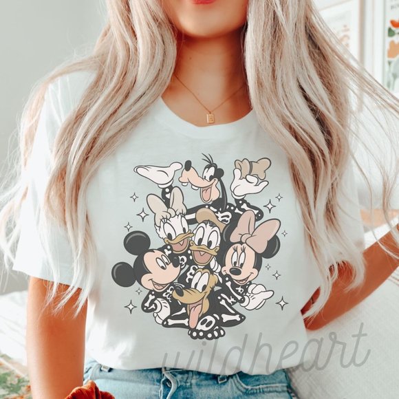 Tops - Disney Halloween Shirt, Halloween Graphic T-shirt, Spooky Season Shirt